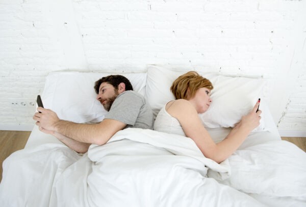 wife avoiding talking to husband