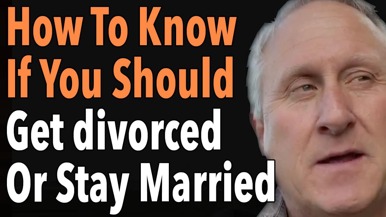 How To Know If You Should Get divorced Or Stay Married