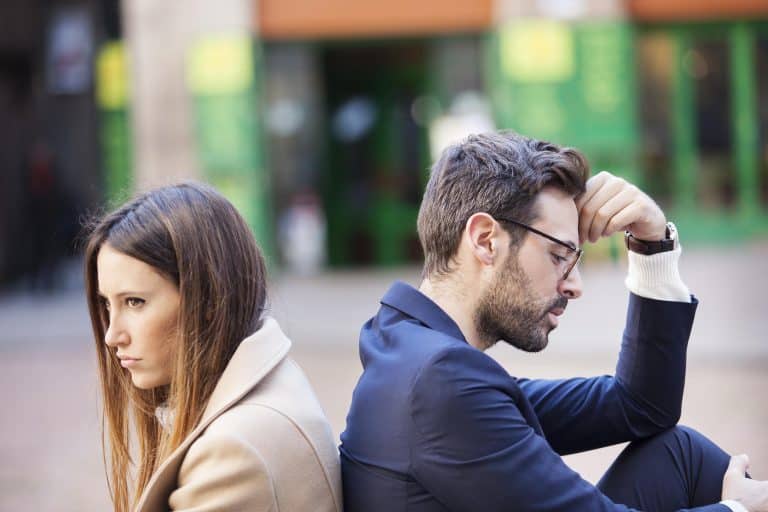 man worrying about the state of his marriage